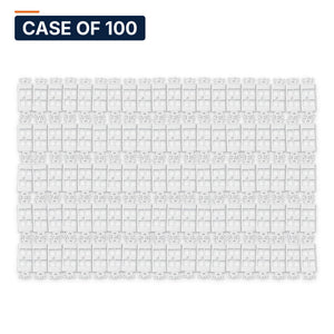 Conversions Tech Wall Plates Case of 100 ($1.60 ea) Decorator Keystone Insert, 4-Port, White | Fits Decora Wall Plates, Holds Cat6, HDMI, Coax Jacks | 400-204
