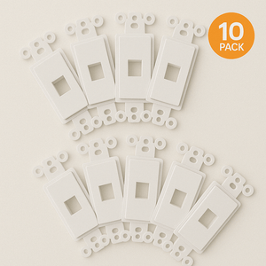 Conversions Tech Keystone Decorator‑Style 1‑Port Keystone Insert 10 Pack
