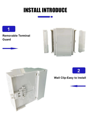Conversions Tech Din-Rail Box PC Enclosure Electrical PCB Mount Bracket Plastic Enclosure Plc Connector Terminal Block Din Rail Enclosure