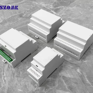 Conversions Tech Din-Rail Box PC Enclosure Electrical PCB Mount Bracket Plastic Enclosure Plc Connector Terminal Block Din Rail Enclosure