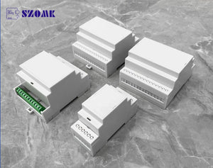 Conversions Tech Din-Rail Box PC Enclosure Electrical PCB Mount Bracket Plastic Enclosure Plc Connector Terminal Block Din Rail Enclosure