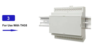 Conversions Tech Din-Rail Box PC Enclosure Electrical PCB Mount Bracket Plastic Enclosure Plc Connector Terminal Block Din Rail Enclosure