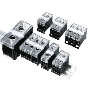 Conversions Tech DIN Rail Terminal Block IN411S IN30BK IN12BK High power split type junction box Wire connectors Copper terminal block 600V 30A