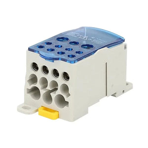 Conversions Tech Din Rail Terminal Block UKK 80A/125A/160A/250A/400A Distribution Box One In Several Out Unipolar Junction Box wire Connector
