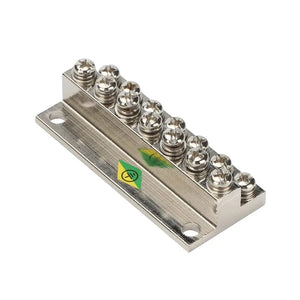 Conversions Tech Double layer Terminal Block JDG-6/8/10/12Hole Land Row Zero Line Terminal Row Brass Power Distribution Cabinet Screw Connector
