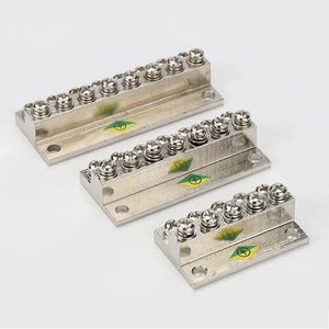Conversions Tech Double layer Terminal Block JDG-6/8/10/12Hole Land Row Zero Line Terminal Row Brass Power Distribution Cabinet Screw Connector