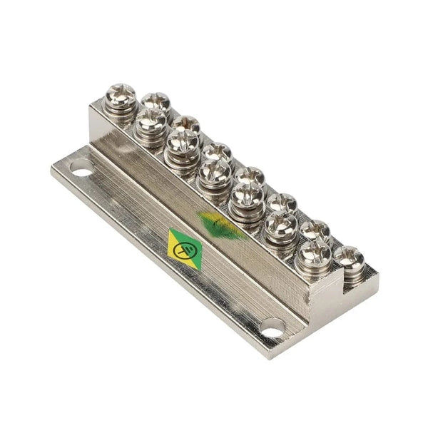Conversions Tech Double layer Terminal Block JDG-6/8/10/12Hole Land Row Zero Line Terminal Row Brass Power Distribution Cabinet Screw Connector