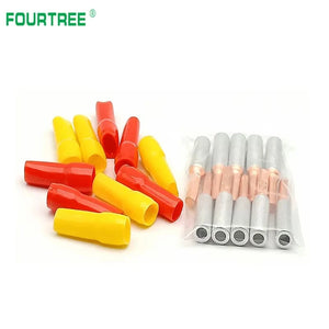 Conversions Tech Electric Meter Box Pin Terminal Copper-Aluminum Wire Cable Lugs Bare Connector GTLA-10/16/25/35/50mm2 With Insulation Sheath