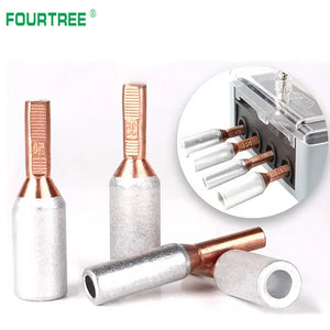 Conversions Tech Electric Meter Box Pin Terminal Copper-Aluminum Wire Cable Lugs Bare Connector GTLA-10/16/25/35/50mm2 With Insulation Sheath