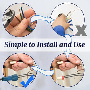 Conversions Tech Electric Wire Twisting Power Professional Electrician Accessories Hand Tools Electric Wire Swivel Winding Connector Crimping