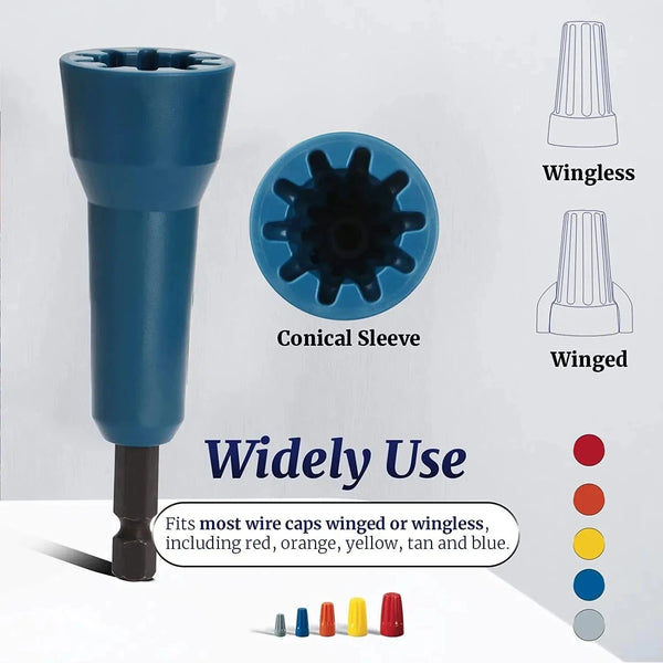 Conversions Tech Electric Wire Twisting Power Professional Electrician Accessories Hand Tools Electric Wire Swivel Winding Connector Crimping