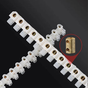 Conversions Tech Electrical Screw Terminal Block Strip Fix Insulated Barrier Strip Wire Connector Cable Contact Diy Electronic Electric Connector