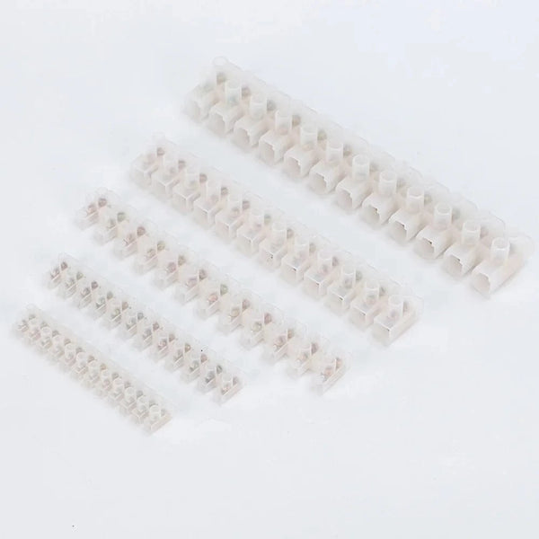 Conversions Tech Electrical Screw Terminal Block Strip Fix Insulated Barrier Strip Wire Connector Cable Contact Diy Electronic Electric Connector