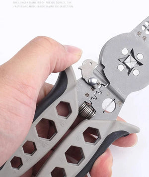 Conversions Tech Electrician Wire Stripper Multifunctional Specific Cable Cutter Curved Mouth Wire Stripper Crimping Pliers Winding Hand Tools