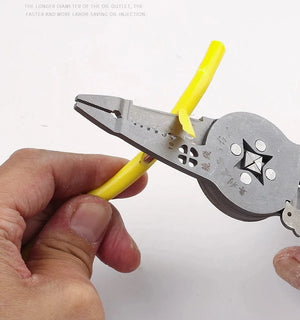 Conversions Tech Electrician Wire Stripper Multifunctional Specific Cable Cutter Curved Mouth Wire Stripper Crimping Pliers Winding Hand Tools