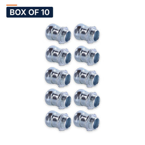 Conversions Tech Electrical > Conduit Fittings > EMT Connectors Box of 10 ($2.69 ea) EMT Compression Connector 2 in | Zinc-plated steel, UL 514B | 3101-0002