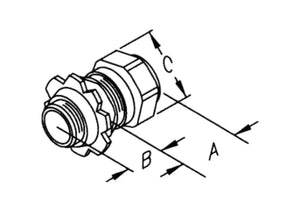 Conversions Technology ¾” EMT Rigid Compression Connector
