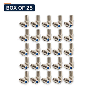 Conversions Tech Connectors Box of 25 ($0.52 ea) F81 Coax Coupler, Female to Female, 3 GHz, Each | High Return Loss, Satellite and CATV | CTF81-4G