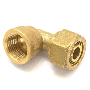 Conversions Tech CHINA / 14x18mm / 3/4" Fit PEX-AL-PEX Tube I.DxO.D 12x16mm 14x18mm 16x20mm 20x25mm 26x32mm- 1/2" 3/4" 1" BSP Female Elbow Brass Pipe Fitting