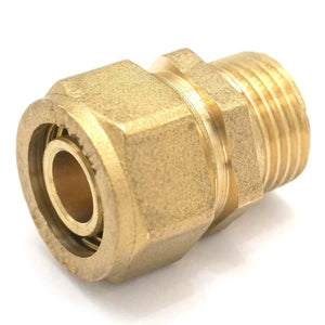 Conversions Tech Fit  PEX-AL-PEX Tube O.D 16/18/20/25/32mm- 1/2" 3/4" 1" BSP Male Thread Brass Pipe Fitting For Solar Water Heater