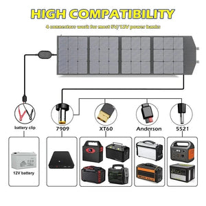 Conversions Tech Flexible, Foldable, High Efficiency Solar Panel, Travel & Phone & Boat, Portable 12V 2000w 1500w 1000w 500w Solar Panel Kit