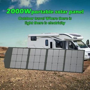 Conversions Tech Flexible, Foldable, High Efficiency Solar Panel, Travel & Phone & Boat, Portable 12V 2000w 1500w 1000w 500w Solar Panel Kit