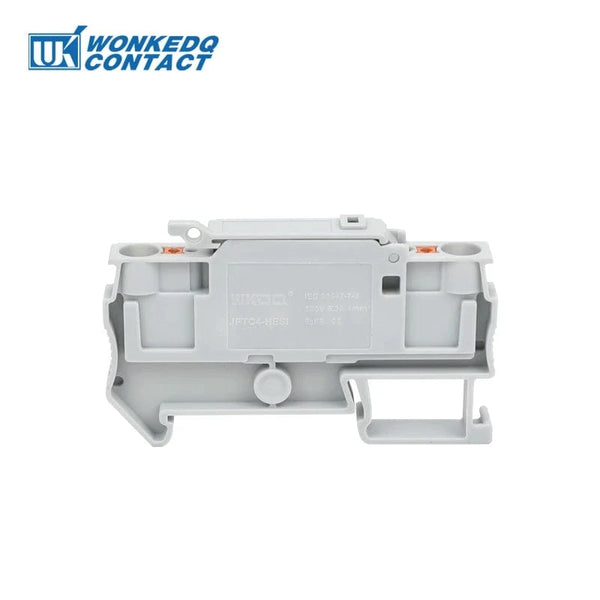 Conversions Tech Fush Terminal Block 10Pcs PTC4-HESI Disconnect Lever Push-in Connector Din Mount With 5x20mm 0.5A-10A Fuse PTC 4-HESI