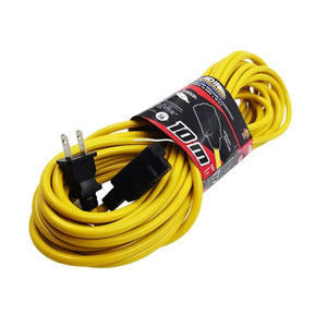 Conversions Tech [GD] 10 meter yellow reinforced electrical extension cord with 3 contacts / 5806