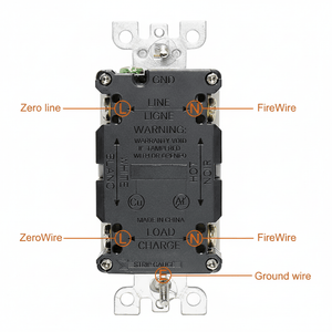 Conversions Tech GFCI Outlet 20 Amp Wall Outlets Duplex Outlet Receptacle with LED Indicator,Self-Test,Weather Resistant,(TR) Tamper Resistant