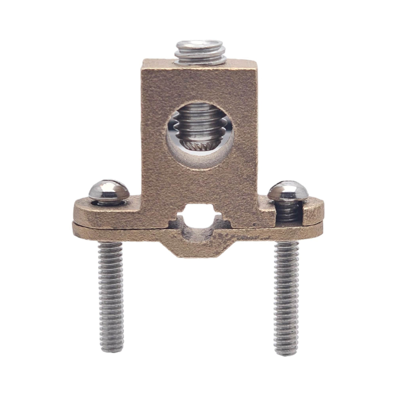 Ground Clamp, Direct Burial, Bronze 8 STR- 4/0 STR 1/2 - 1