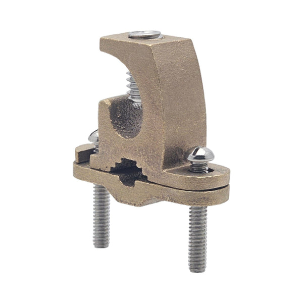 Conversions Technology Electrical Ground Lay in Rebar Clamp 8  AWG-  4/0 AWG Wire Range 1/2 - 1"  Pipe Size