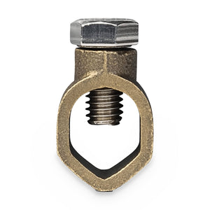 Conversions Tech Electrical Ground Rod Clamp 2 AWG to 10 AWG - 3/8 to 1/2" Stud Size
