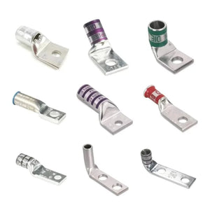 Conversions Tech COPPER Heavy Duty 6 AWG Copper Battery Lugs 5/16 Crimp Terminals with Ring Connectors Automotive Truck Electrical Cable Ends