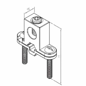 Conversions Technology Heavy-Duty Ground Clamp  Conductor Range (4/0 Max)  (8 Awg Min)  (Rod Size 3/8-1)