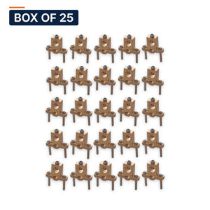 Conversions Tech Box of 25 ($4.88 ea) Heavy-Duty Ground Clamp Conductor Range (4/0 Max) (8 Awg Min) (Rod Size 3/8-1)