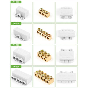 Conversions Tech High Power 1 in multiple out Cable Splicing 60A/400V 1-6mm2 Wire Connector Screw Wiring Terminal Block 80A/1000V 2.5-16mm2