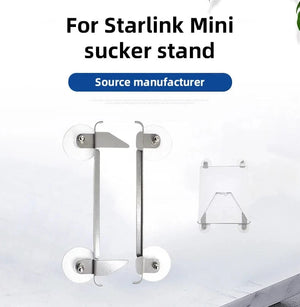 Conversions Tech White High Quality Starlink Mini Suction Cup Mounting Kit for Car Sunroof Windows of RV Vehicle and Boat Starlink Mini Car Mount