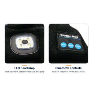 Conversions Tech LED Ribbon Lighting High-Tech LED Beanie with Bluetooth
