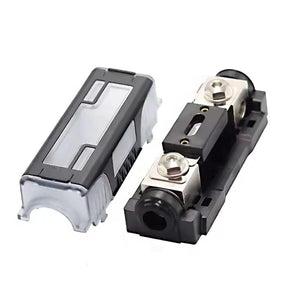 Conversions Tech 12-24V DC / 30A ~ 500A High Voltage Waterproof Fuse Inline ANL Fuse Block Holder Premium Automobile Fuse Components for Boat RV