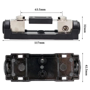 Conversions Tech 12-24V DC / 30A ~ 500A High Voltage Waterproof Fuse Inline ANL Fuse Block Holder Premium Automobile Fuse Components for Boat RV