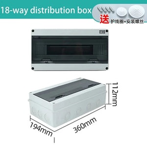 Conversions Tech 80*50*19mm / HT-18WAY HT 2/5/8/12/15/18/24 WAY Series Junction Box PC Plastic Outdoor Electrical IP65 Waterproof Dustproof Distribution Switch Box
