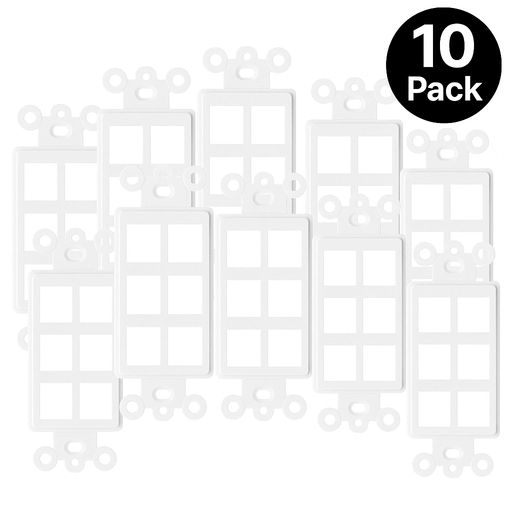 Conversions Tech Keystone Insert for Decorator Plates |  Keystone 4 10 Pack