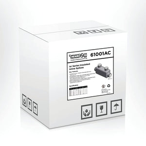 Conversions Technology Insulated Inline Splice 6 AWG - 2/0 AWG  Black UL Listed