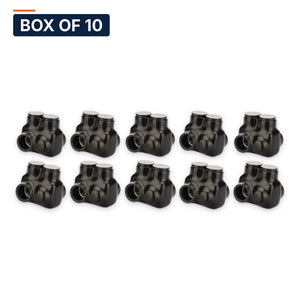 Conversions Tech Electrical Box of 10 ($11.79 ea) Insulated Multi-Tap Connector 2-Port 6 AWG–3/0 Offset Entry | Polaris ITO-3/0 Equivalent