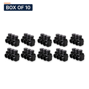 Conversions Tech Electrical Box of 10 ($9.29 ea) Insulated Multi-Tap Connector 3-Port 14–1/0 AWG Single-Side Entry | Polaris IPL1/0-3 Equivalent