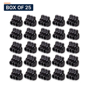Conversions Tech Electrical Box of 25 ($6.40 ea) Insulated Multi-Tap Connector 3-Port 14–4 AWG Single-Side Entry | Polaris IPL4-3 Equivalent