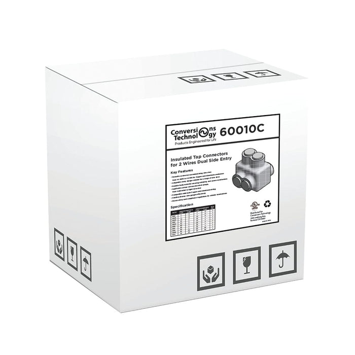Conversions Technology Insulated Tap Connectors  2 Ports Dual-Side Entry 750MCM-1/0 AWG