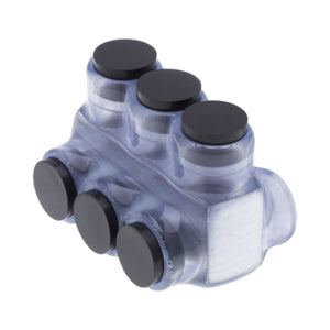conversions Technology Electrical Insulated Tap Connectors 3 port dual-side Entry 2/0AWG - 6AWG