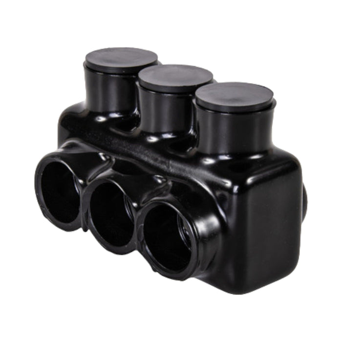 conversions Technology Electrical Insulated Tap Connectors 3 port dual-side Entry 6 AWG - 250 MCM