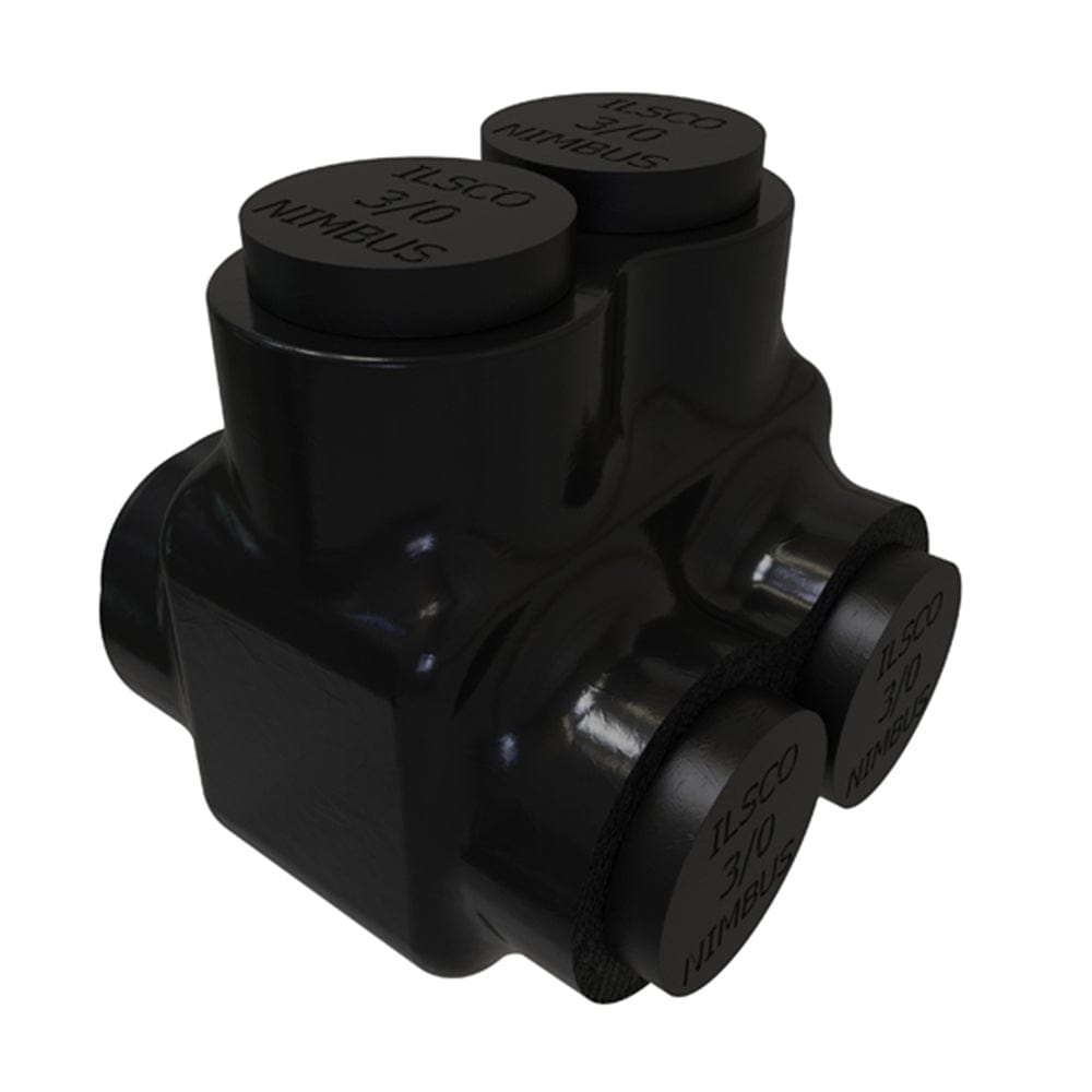 Parallel Double Tap Insulated Tap Connectors for Two Wires Dual-Side Entry Min 6 Max 3/0 ...